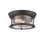 Z-Lite Sonna 2 Light Flush Mount, Bronze And Clear Seedy 727F10-BRZ - alternate 1